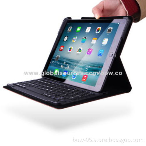 Detachable Bluetooth Keyboard with Folio Case for iPad Air, 3.0-4.2V Operating Voltage